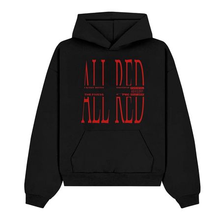 هودی پلی بوی کارتی ALL RED