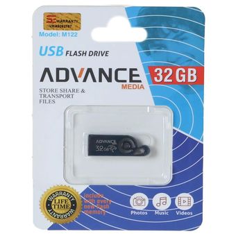 فلش مموری Advance Media مدل M122 USB2.0 ظرفیت 32GB - مشکی