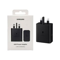 شارژر دیواری سه پین فست و PD تک پورت Samsung مدل EP-T6010 60W - مشکی - (Low Standby) NZR