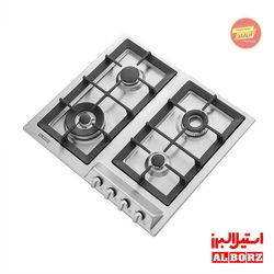اجاق گاز 4 شعله استیل ایتالیایی S4605 استیل البرز