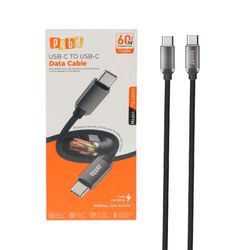 کابل شارژ فست pqbd Type-C To Type-C مدل PQ-C05CC 60W - مشکی