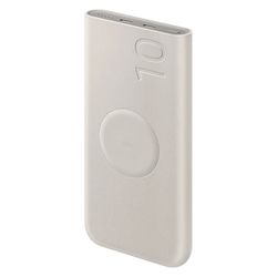 پاوربانک PD و فست شارژ Samsung 10000mAh مدل EB-U2510 25W - بژ (گارانتی یکساله شرکتی) NZ