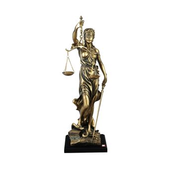 مجسمه گلدکیش طرح عدالت برنز متوسط کد GK4611