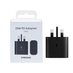 شارژر دیواری سه پین فست و PD تک پورت Samsung مدل EP-TA800 25W - مشکی