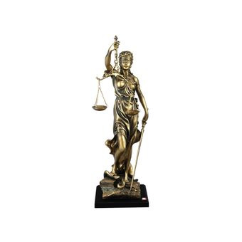 مجسمه گلدکیش طرح عدالت برنز کوچک مدل 4612 (6)