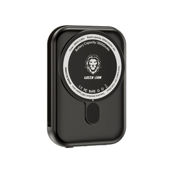 پاوربانک وایرلس PD و فست شارژ Green Lion 20W 5000mAh مدل Magno Wallet GNMGWLT5KBK - مشکی (گارانتی 6 ماهه شرکتی)