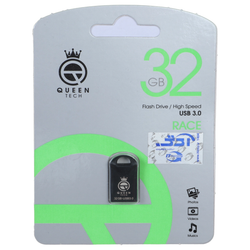 فلش مموری Queen USB3.0 مدل Race ظرفیت 32GB - مشکی (گارانتی مادام العمر آی تین)