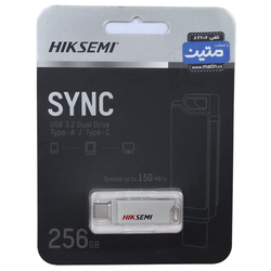 فلش مموری Hiksemi USB3.2 Type-C مدل Sync ظرفیت 256GB - نقره ای (گارانتی متین)