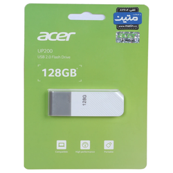 فلش مموری Acer USB2.0 مدل UP200 ظرفیت 128GB - سفید (گارانتی متین)