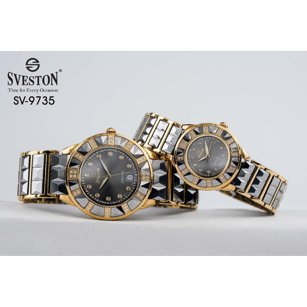 ساعت سویستون سرامیکی خورشیدی در رنگ بندی جفت و تکی