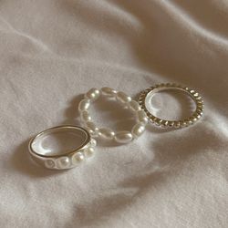 پک 3عددی انگشتر مروارید