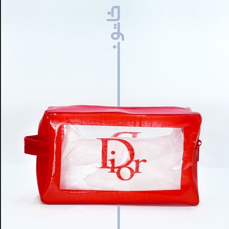 کیف آرایشی مدل washbag طرح دیور قابل شست و شو و رنگ بندی عالی (بسته 120 عددی)