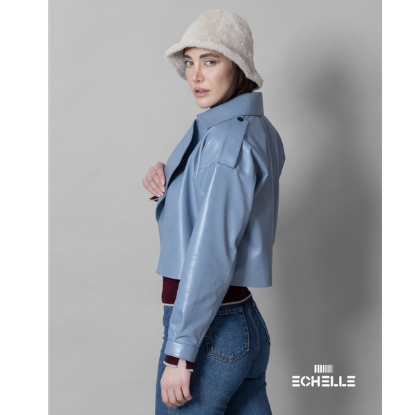 کراپ ترنچ کت زنانه مدل ASPEN