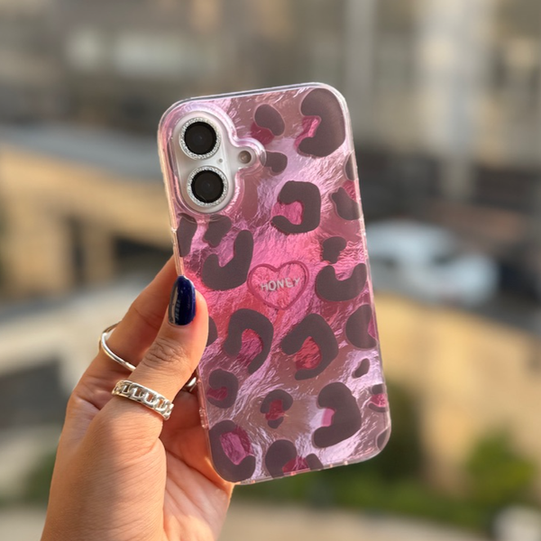 قاب پلنگ صورتی Honey Cherry / آیفون / (کدC1910)MO