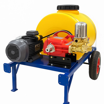 سمپاش 100 لیتری موتوژن تکفاز 3 اسب | پمپ 45 بار چین