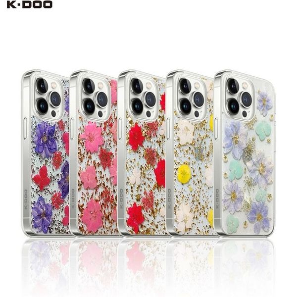 قاب iphone 13Promax برند کی-دوو K-DOO flowers series