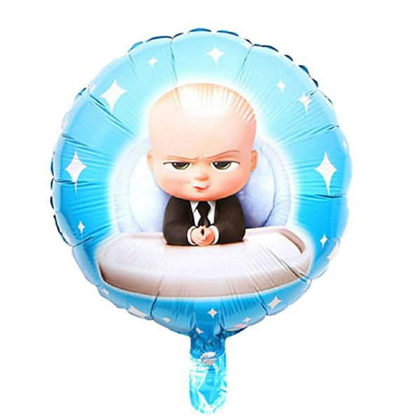 بادکنک فویلی طرح بچه رئیس گرد مدل a20