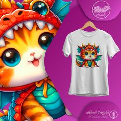 تیشرت Nurin Lady | طرح Cute Cat 13