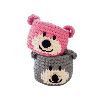 سبد وسایل کودک مدل خرس دختر پسر مجموعه 2 عددی