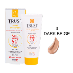 کرم ضد آفتاب رنگی و کنترل چربی بژ تیره (پوست مختلط تا چرب) (2024) حجم 40 میل