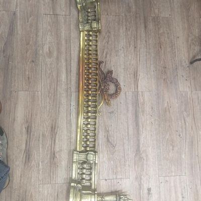 سازه/جلو شومینه ای برونزی بسیار خاص و سنگین، سبک کلاسیک اروپایی