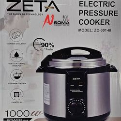 زودپز برقی زتا مدل ZC-301-6 ظرفیت 6 لیتری
