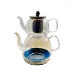 کتری قوری پیرکس کف استیل 304 Gaozhi هفت رنگ