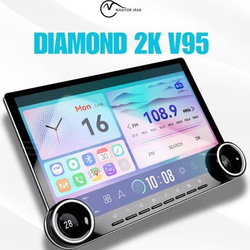 مانیتور نیسان جوک برند دایموند 4+64 اپل کارپلی 12.95 اینچ مدل V95 همراه با قاب
