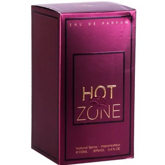 ادکلن زنانه هات زون فرگرانس ورد Fragrance world Hot Zone حجم 100 میلی لیتر