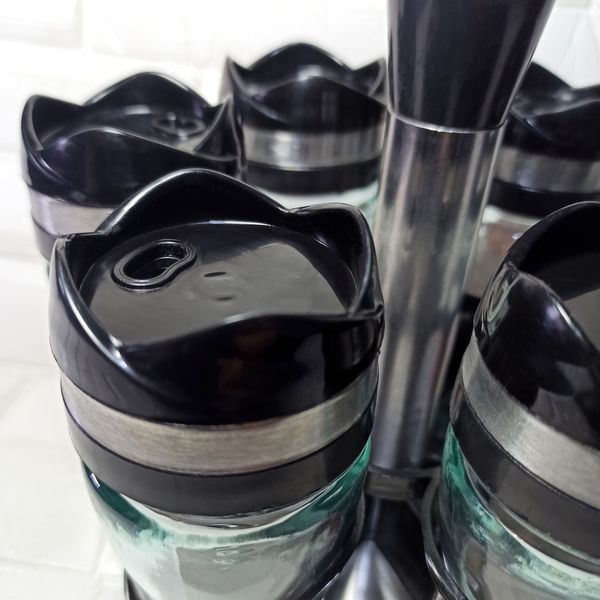 ست جا ادویه 6 پارچه کاپریس مدل فلورا کد 01