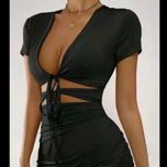 پیراهن جلو گره ای مجلسی عروسکی