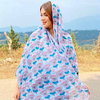 شال نخی وال کوالا پاپیون نواردوزی