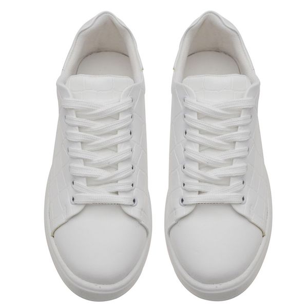 کفش روزمره زنانه دکسونری مدل 359001801  اسپرت طرح سنگی رنگ سفید