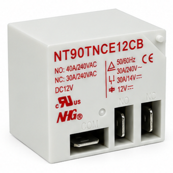 رله ان اچ جی مدل NT90 – کولری 12 ولت 40 آمپر 5 پین NT90TNCE12CB