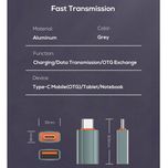 مبدل OTG USB به USB-C الدینیو مدل LC140 newpack