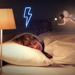 چراغ نئونی دیواری طرح صاعقه