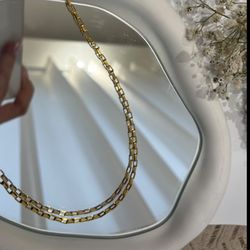 گردنبند پسرونه استیل شیک ظریف مشابه طلا