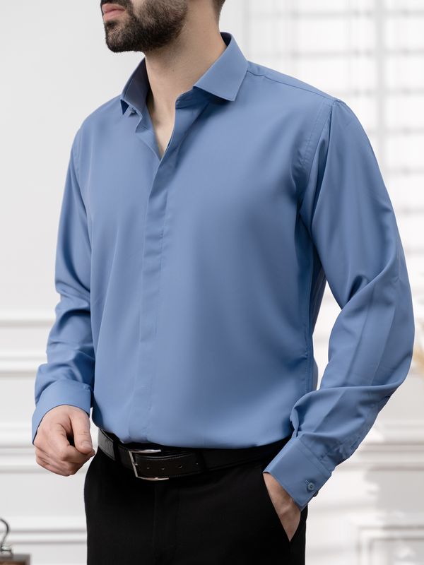 پیراهن ضدچروک دکمه مخفی کدsh294