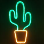 چراغ نئونی رومیزی و دیواری طرح کاکتوس