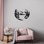 دیوارکوب مدل چوبی منظره کد T65-1