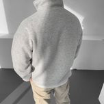 نیم زیپ طوسی