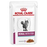 پوچ گربه رویال کنین مدل Renal with Fish وزن 85 گرم