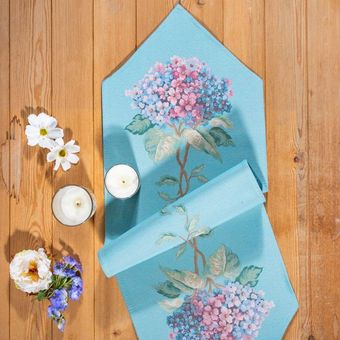 رانر انگلیش هوم مدل Hydrangea سایز 110x30 سانتی‌متر