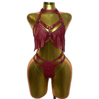 گارتر چرمی سرخ پوستی