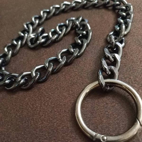 قلاده سگ و گربه طرح کارتیر مدل تک حلقه سیاه