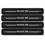 برچسب بدنه خودرو مهدیار طرح پارکابی کربن کد SP179 مناسب برای پژو 206 بسته 4 عددی