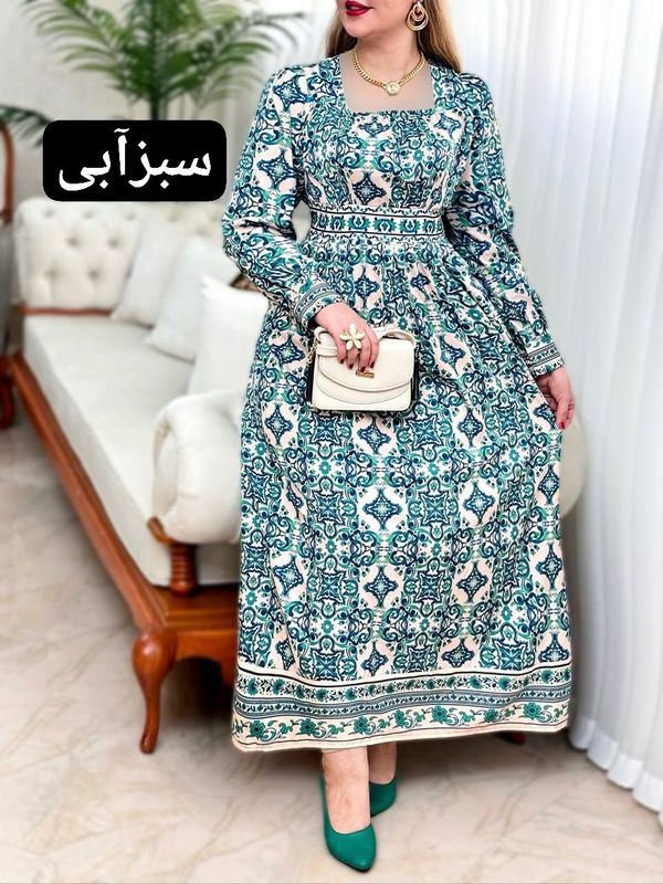 پیراهن یقه خشتی 2151