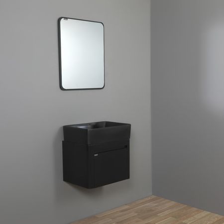 ست کابینت روشویی نسکو مدل ویکتوریا مشکی