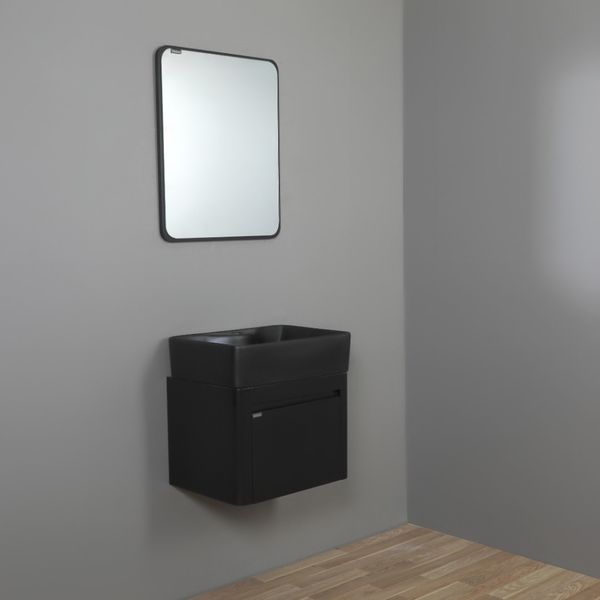 ست کابینت روشویی نسکو مدل ویکتوریا مشکی