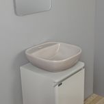 ست کابینت روشویی نسکو مدل ویونا نسکافه ای